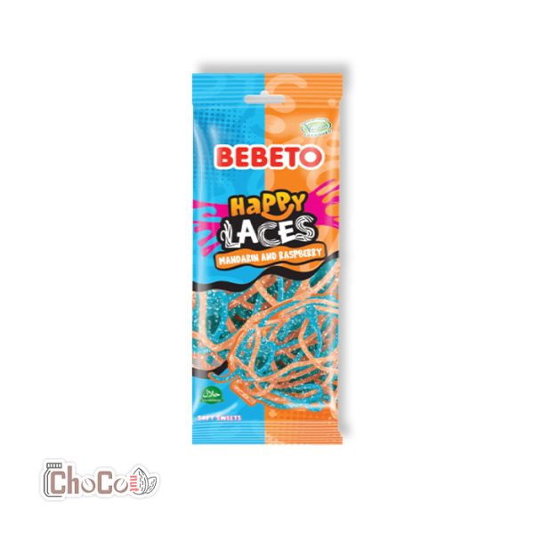 پاستیل ببتو رشته‌ای نارنگی و بلوبری میکس | Bebeto