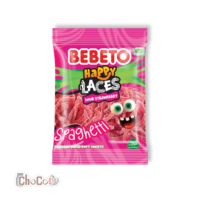 bebeto-site پاستیل ببتو اسپاگتی توت فرنگی | Bebeto