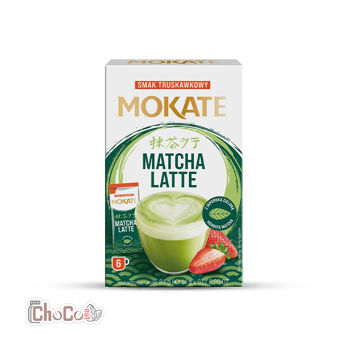 matcha-straw ماچا لاته موکاته طعم توت فرنگی | Mokate