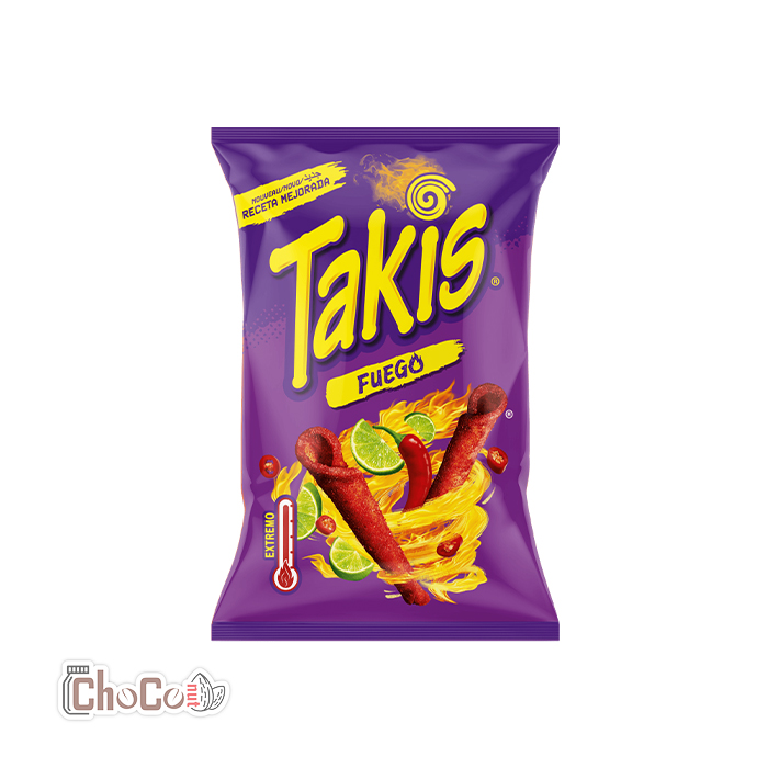 چیپس تاکیس فوئگو لیمو و تند |‌ Takis fuego