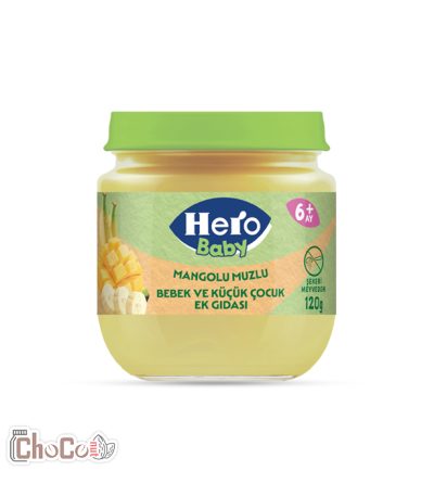 پوره میوه هیرو طعم انبه و موز +6ماه | Hero baby