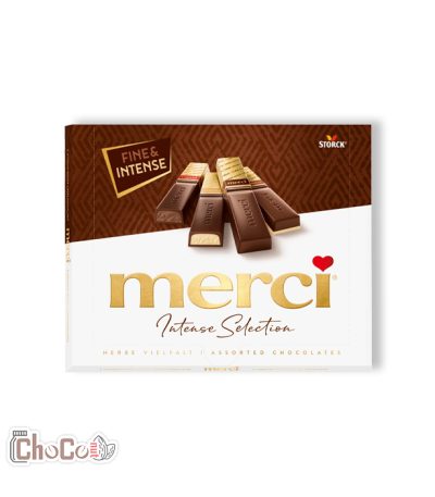 شکلات کادویی مرسی 250 گرم دارک | Merci Intence & Fine