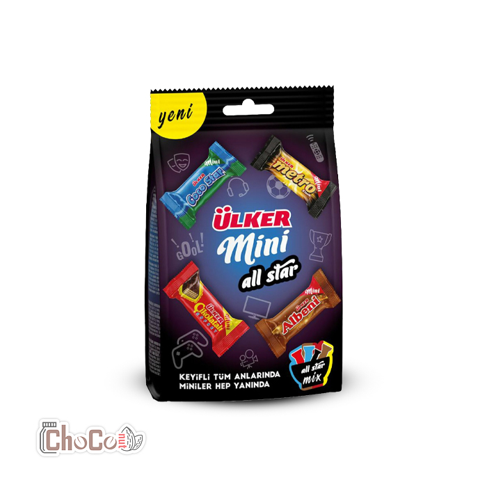 ulker-mini-all-in-one شکلات مینی آل استار اولکر 91 گرمی | Ülker Mini All Star