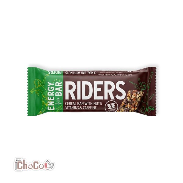 انرژی بار رایدرز با مغزهای مختلف، ویتامین و کافئین 40گرم | Riders Energy Bar