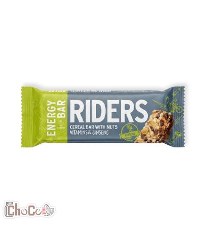 انرژی بار رایدرز با مغزهای مختلف، ویتامین و جنسینگ 40گرم | Riders Energy Bar