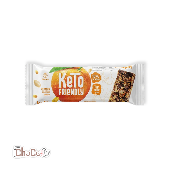 پروتئین بار رایدرز کتوفرندلی با طعم پرتقال و بادام زمینی 30 گرم | Riders Protein Bar